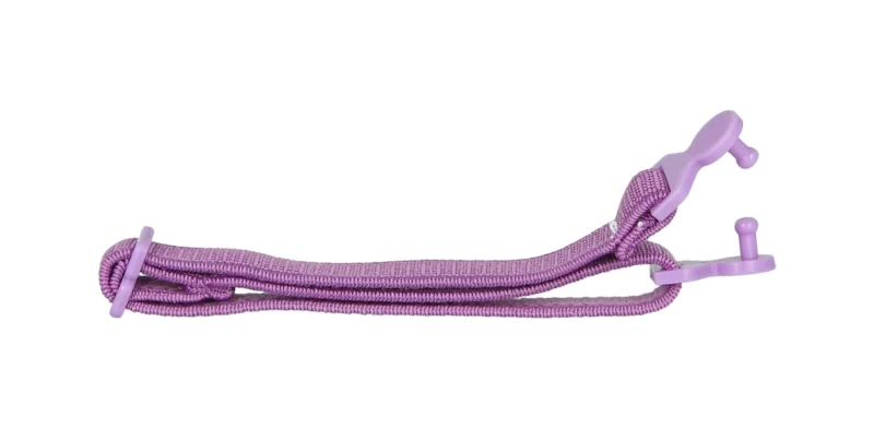 Regulowana gumka do okularów dziecięcych, fioletowa z kołeczkiem na zatrzask do modeli 3055, 3059, 3060, 3061, 3063, 3065, 3066