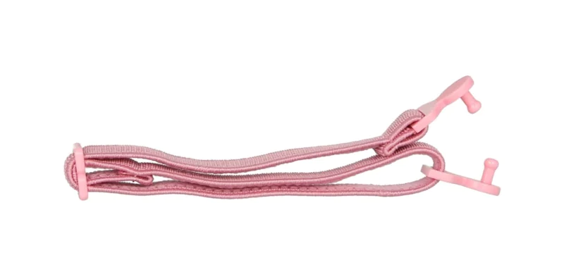 Regulowana gumka do okularów dziecięcych, różowa z kołeczkiem na zatrzask do modeli 3055, 3059, 3060, 3061, 3063, 3065, 3066