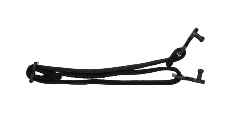 Regulowana gumka do okularów dziecięcych, czarna z kołeczkiem na zatrzask do modeli 3055, 3059, 3060, 3061, 3063, 3065, 3066