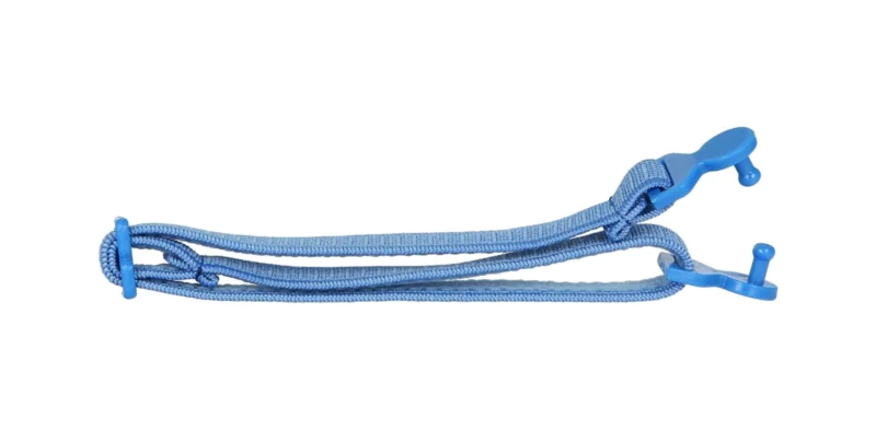 Regulowana gumka do okularów dziecięcych, granatowa z kołeczkiem na zatrzask do modeli 3055, 3059, 3060, 3061, 3063, 3065, 3066